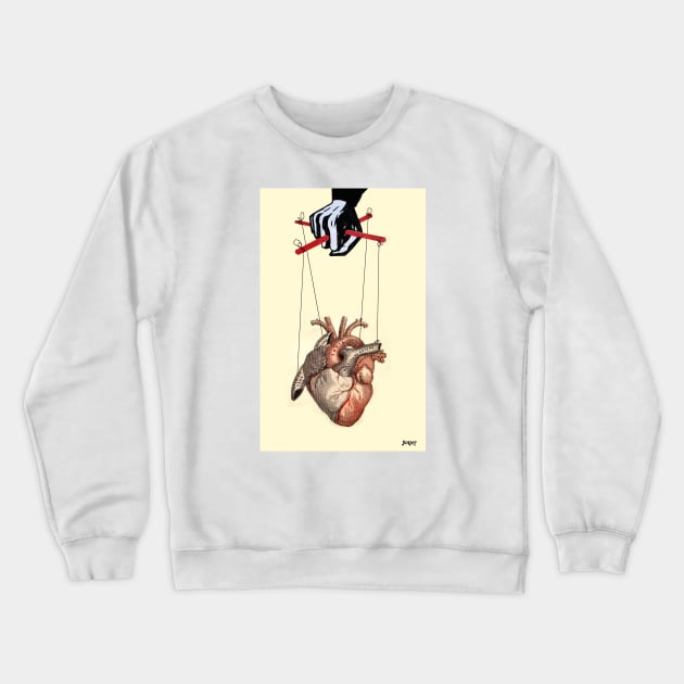 Heart manipulation 2 Crewneck Sweatshirt by Loui Jover 